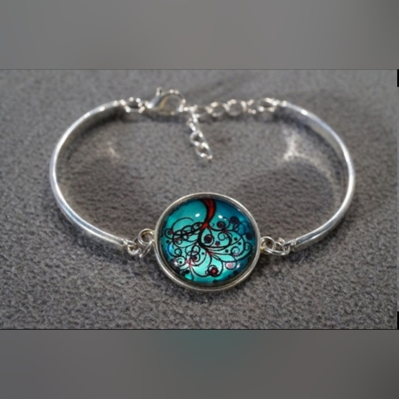 Vintage Tree Of Life Braclet ~ Resin & Zinc Alloy - Picture 2 of 5